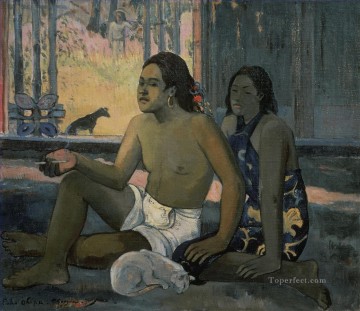 Eiaha Ohipa no trabaja postimpresionismo primitivismo Paul Gauguin Pinturas al óleo